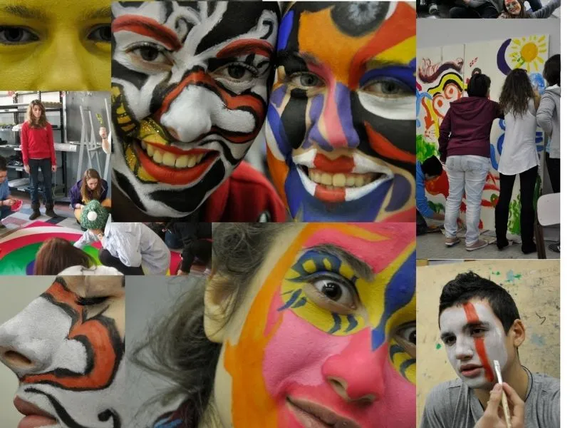 Facepainting bambini laboratorio creativo Canonica d'Adda